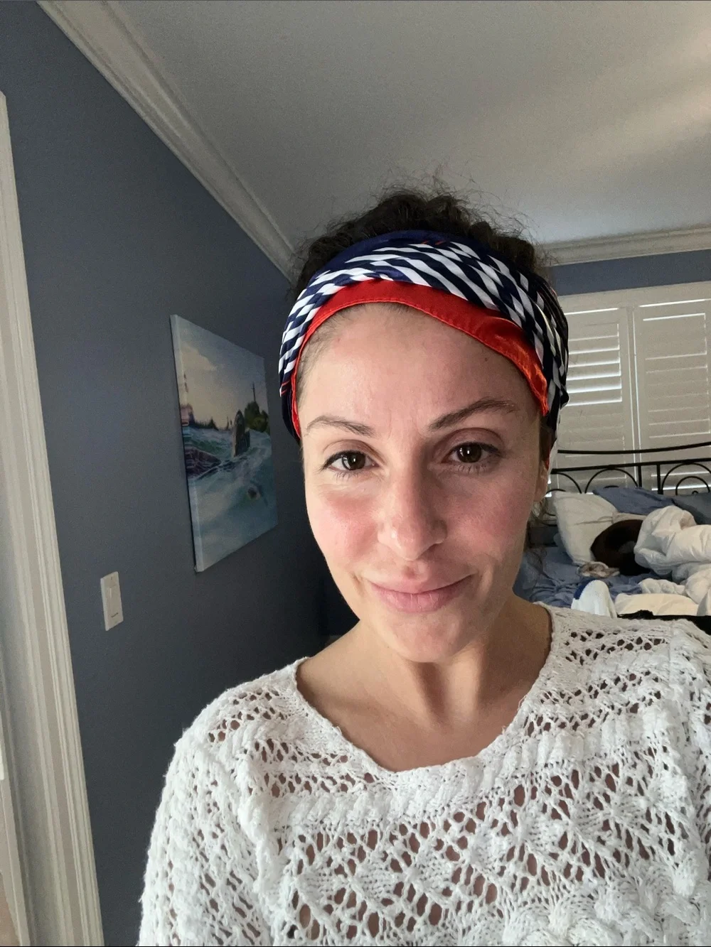❤️🤍💙Striped Silk Italian Scarf Unlimited Uses;perfect for the summer&vacations!